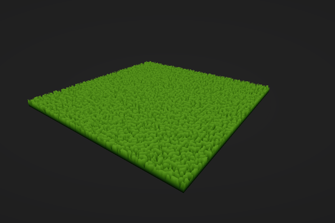 Shell texturing grass demo